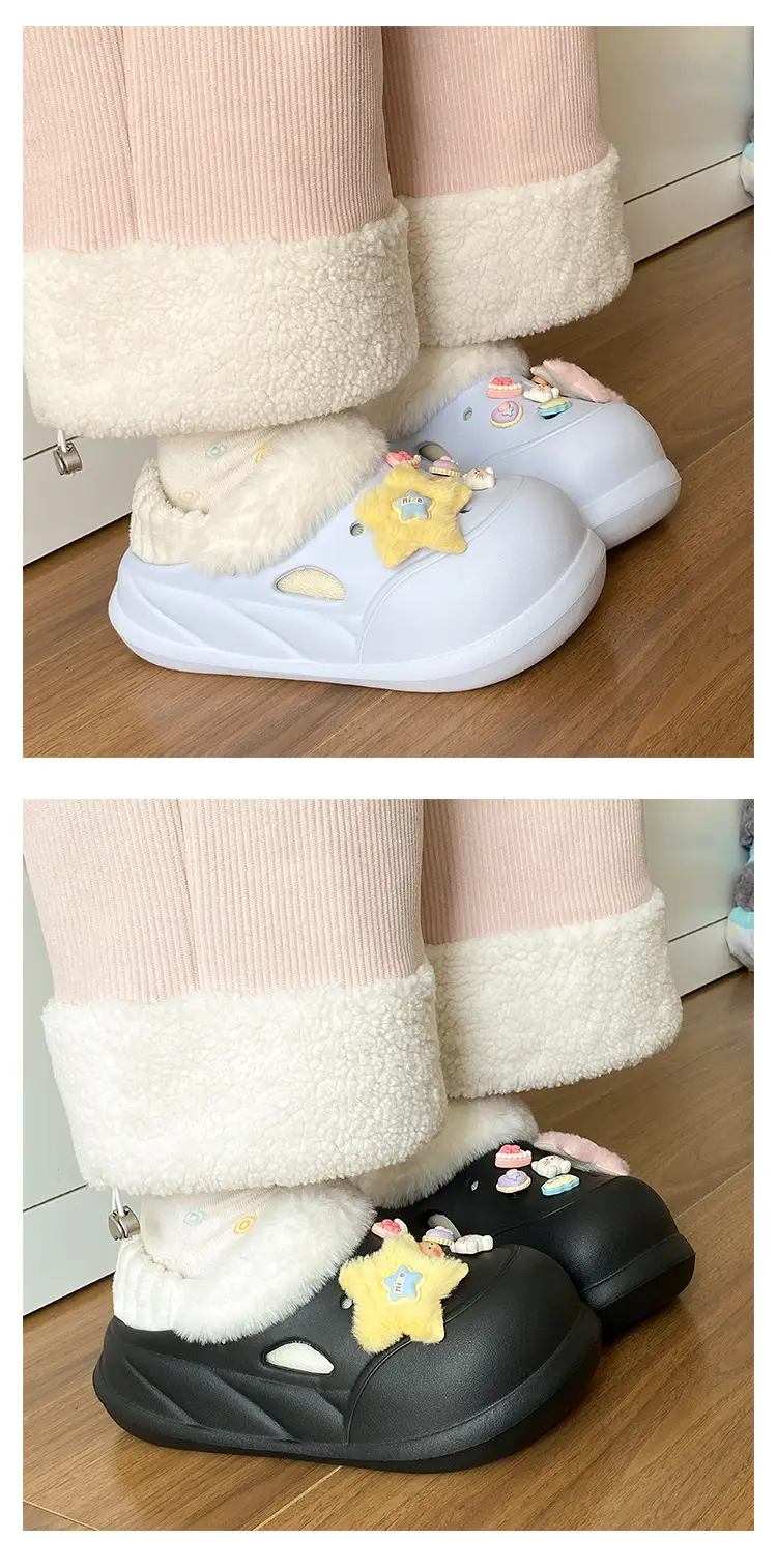 Cute Fluffy Slippers for Women Winter Warm Cotton — feature 21
