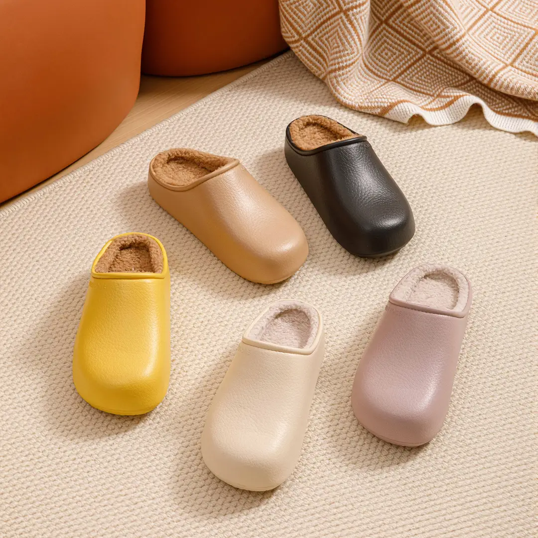 Waterproof Cotton Slippers for Men 2026 New Model Indoor Home Non-Slip Anti-Odor Antibacterial Warm Birkenstock Cotton Slippers for Women Outdoor Wear - Image 8