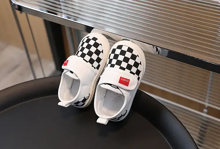 Children's Checkered Canvas Slip-On Shoes for Kids — feature 11