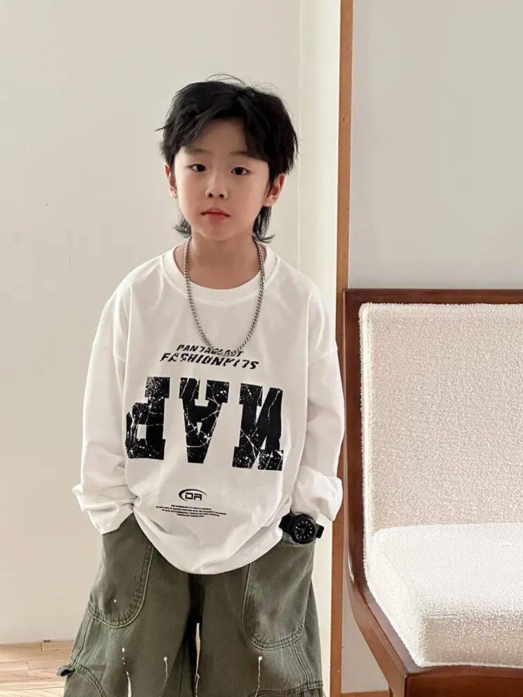 Children's Plaid Hooded T-Shirt Set for Boys 2026 - Image 7