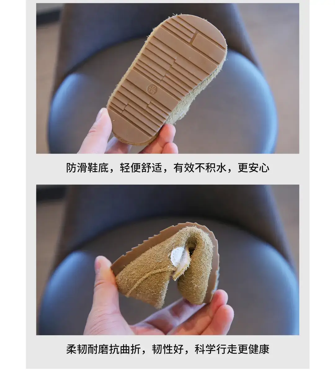 Baby Birkenstock Shoes Spring and Autum Leather Shoes Girls Baby Soft Sole Toddler Shoes Boys Beanie Shoes 1 to 3 Years Old Children's Shoes — feature 5