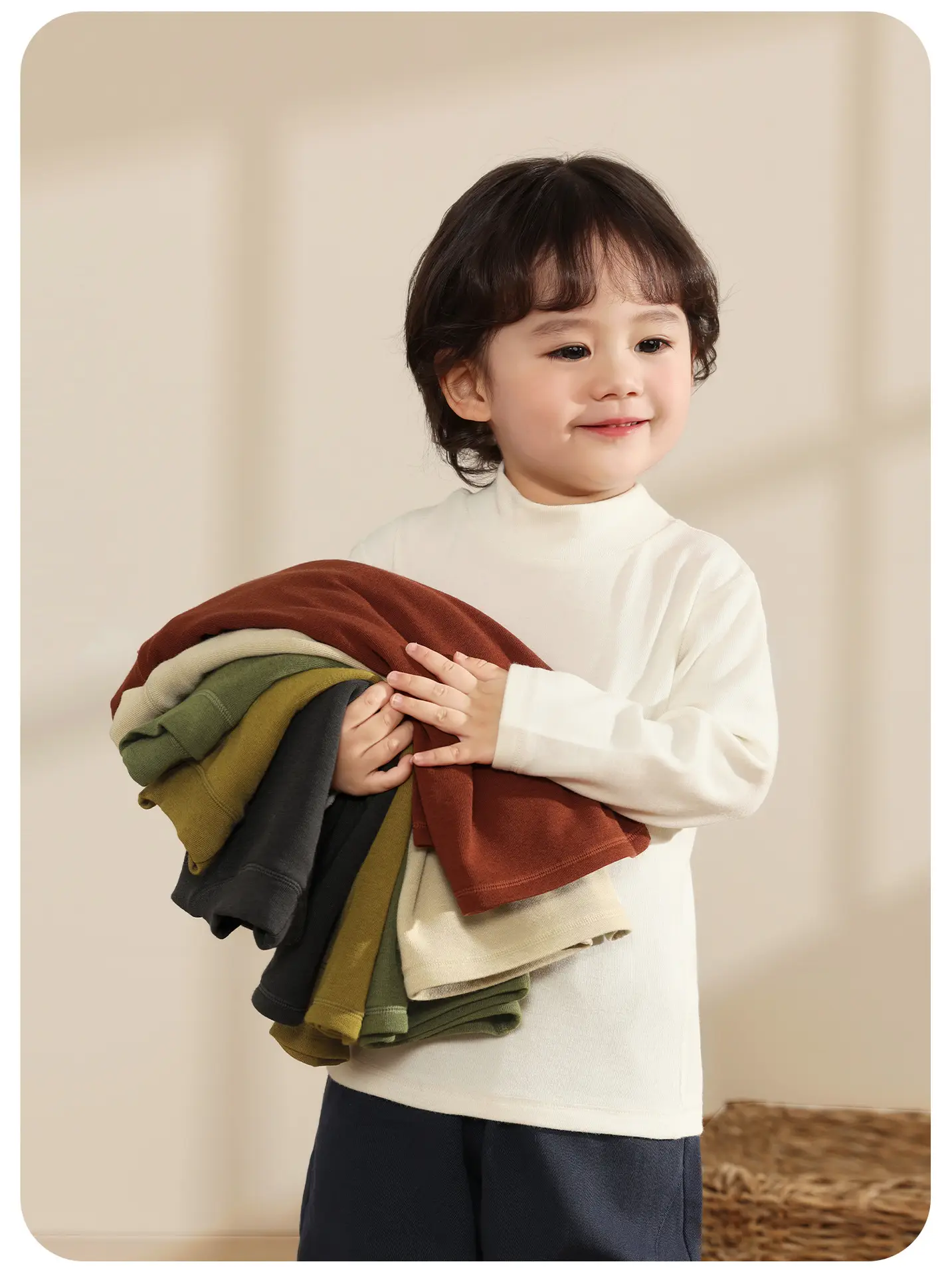 Kaka Panda Boys Winter Long Sleeve T-Shirt Dark Grey — feature 10