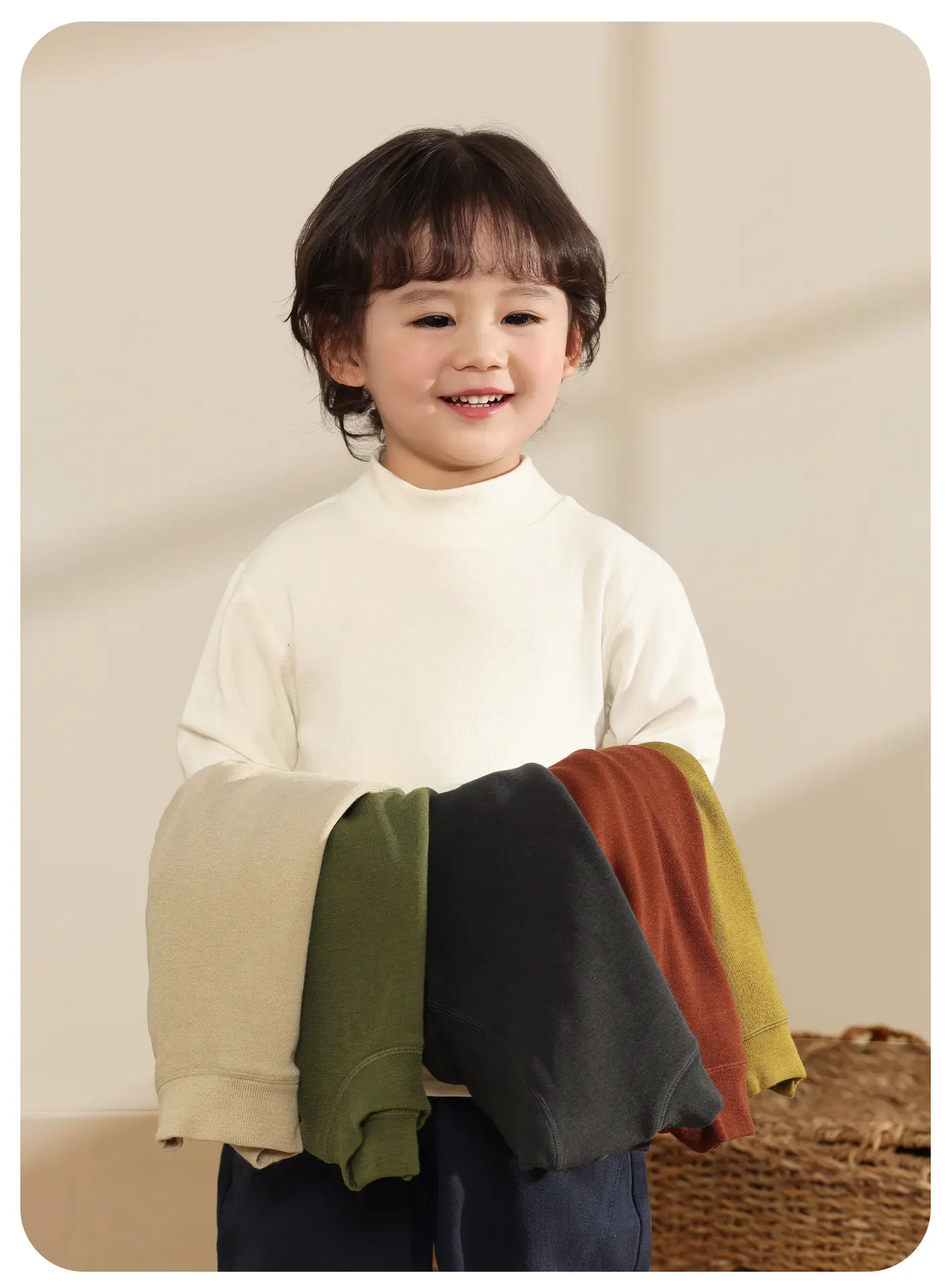 Kaka Panda Boys Winter Long Sleeve T-Shirt Dark Grey — feature 8