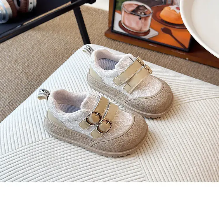 Girls Lace Mesh Toddler Shoes White Anti-Slip — feature 8