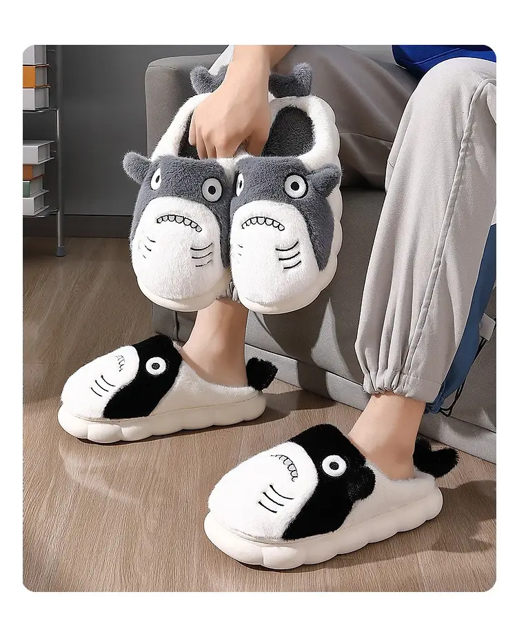 Cartoon Cute Little Fish, Cute and High-End Cotton Slippers, Plush, Warm and Thickened, High-Looking, Warm Cotton Slippers — feature 8