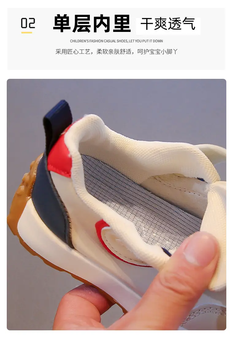 Baby Sneakers White Red Blue Toddler Sports Shoes 2025 — feature 3
