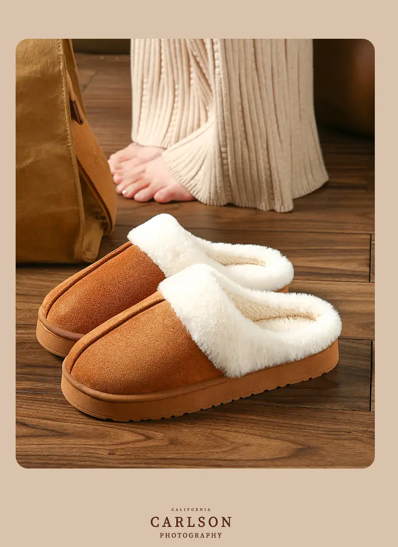 2026 New Style Home Warm Cotton Slippers for Women, Autumn and Winter Plush Indoor Slippers for Men, Thick-Soled Home Slippers for Winter — feature 16