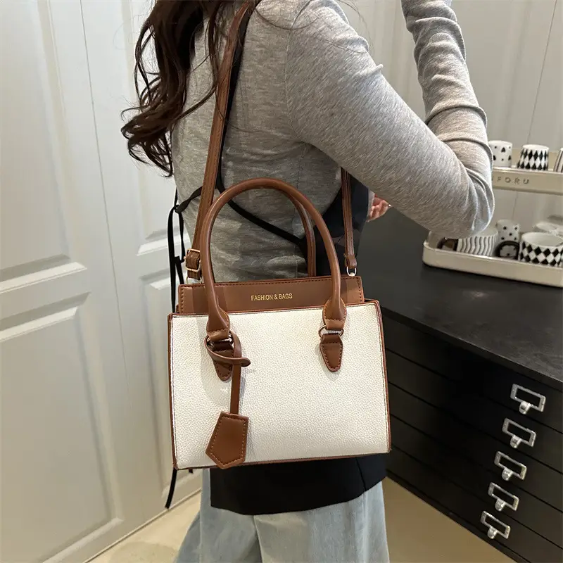 Women's Blue Leather Crossbody Bag 2025 Trendy Casual - Image 7