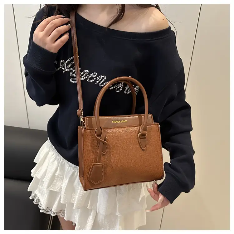 Women's Blue Leather Crossbody Bag 2025 Trendy Casual — feature 14