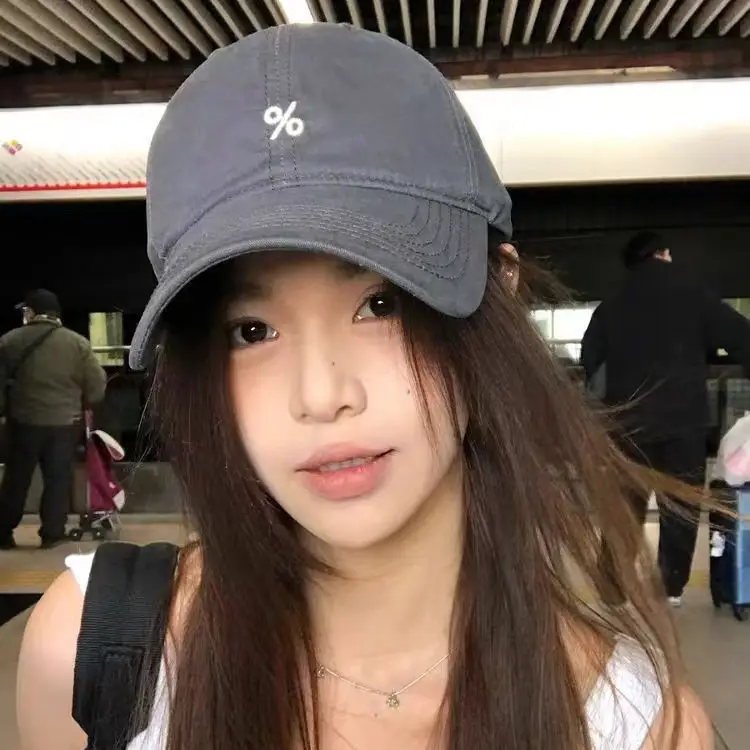 Women Embroidered Peaked Cap Brown Spring Summer - Image 8