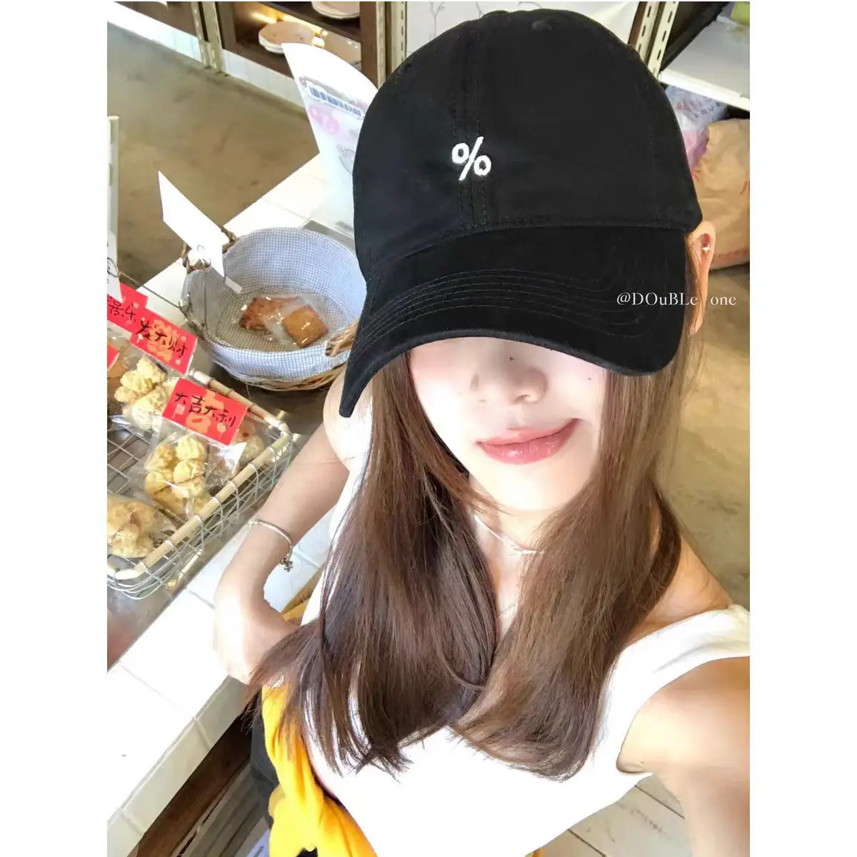 Women Embroidered Peaked Cap Brown Spring Summer — feature 12