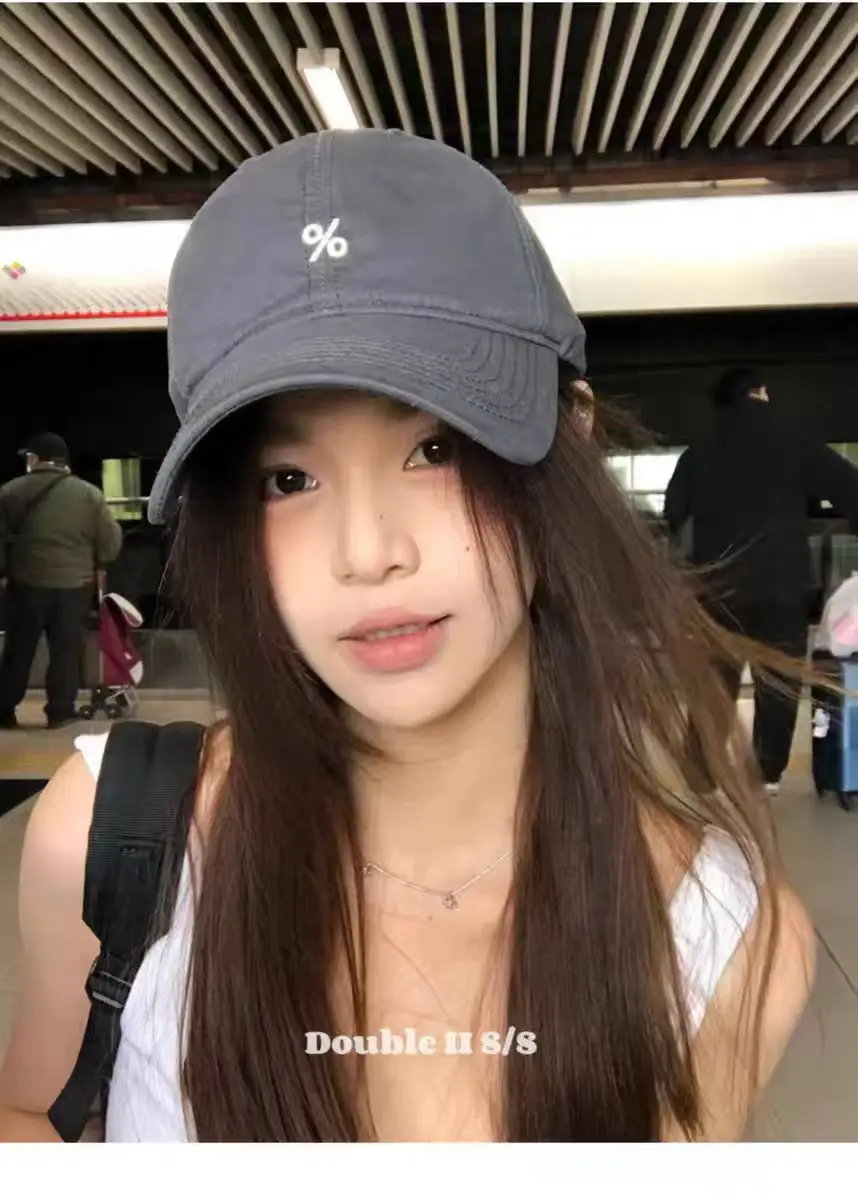 Women Embroidered Peaked Cap Brown Spring Summer — feature 2