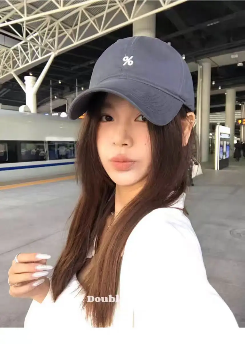 Women Embroidered Peaked Cap Brown Spring Summer — feature 6