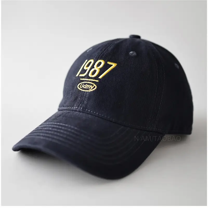 Men Navy Baseball Cap with 987 Embroidery - Image 12