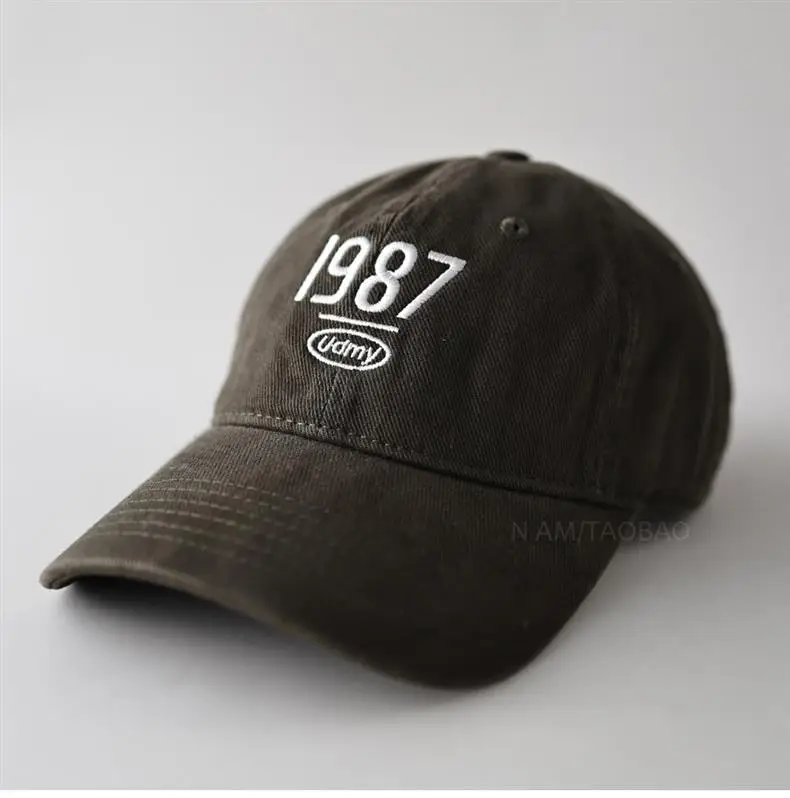 Men Navy Baseball Cap with 987 Embroidery — feature 11