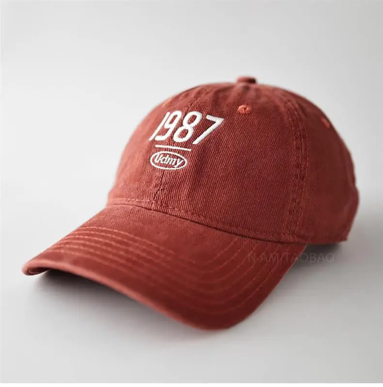 Men Navy Baseball Cap with 987 Embroidery — feature 3