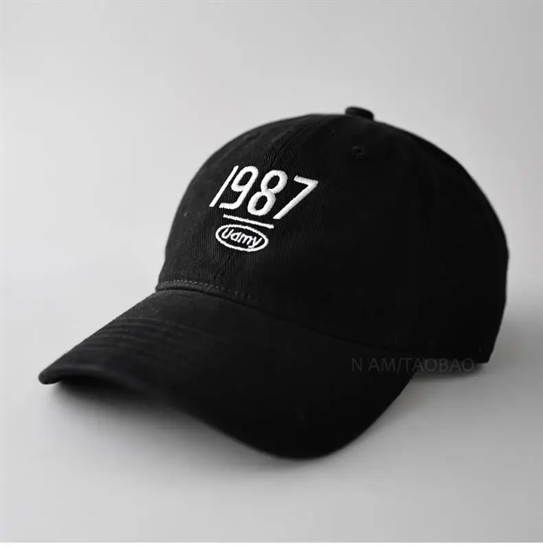 Men Navy Baseball Cap with 987 Embroidery — feature 9