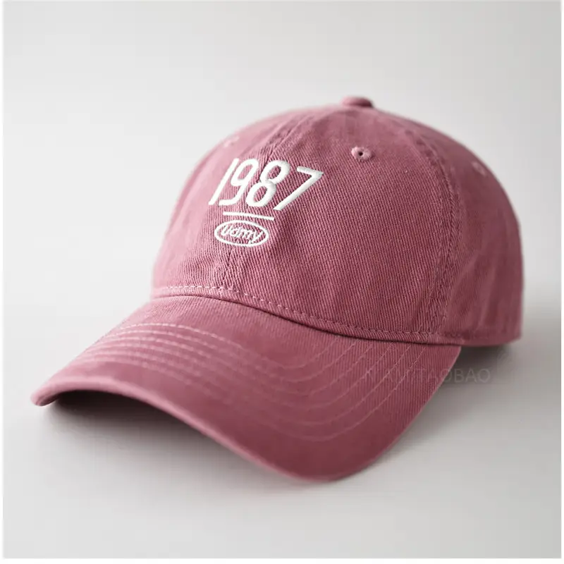 Men Navy Baseball Cap with 987 Embroidery - Image 2