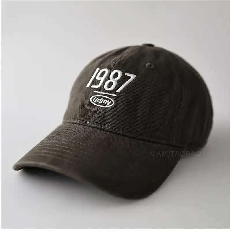 Men Navy Baseball Cap with 987 Embroidery - Image 6
