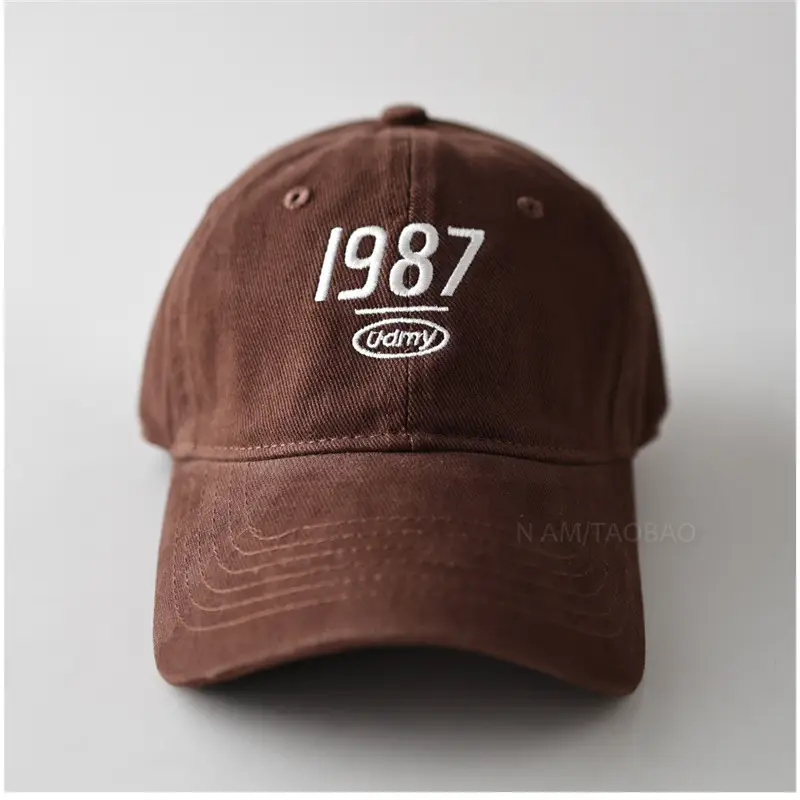 Men Navy Baseball Cap with 987 Embroidery - Image 9