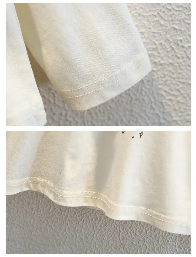 9529 Boys T-Shirt White Long Sleeve Spring 2026 — feature 13