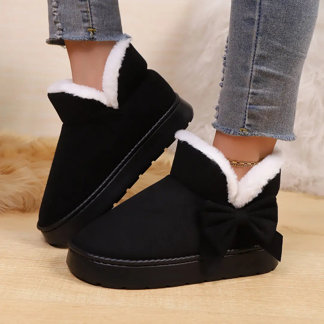 Cross-Border New Amazon Home Cotton Slippers for Women, Warm and Thickened, Couple's Autumn and Winter Indoor and Outdoor Wholesale Custom Slippers