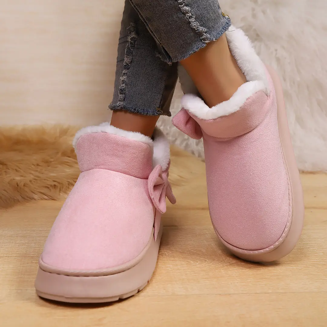 Cross-Border New Amazon Home Cotton Slippers for Women, Warm and Thickened, Couple's Autumn and Winter Indoor and Outdoor Wholesale Custom Slippers