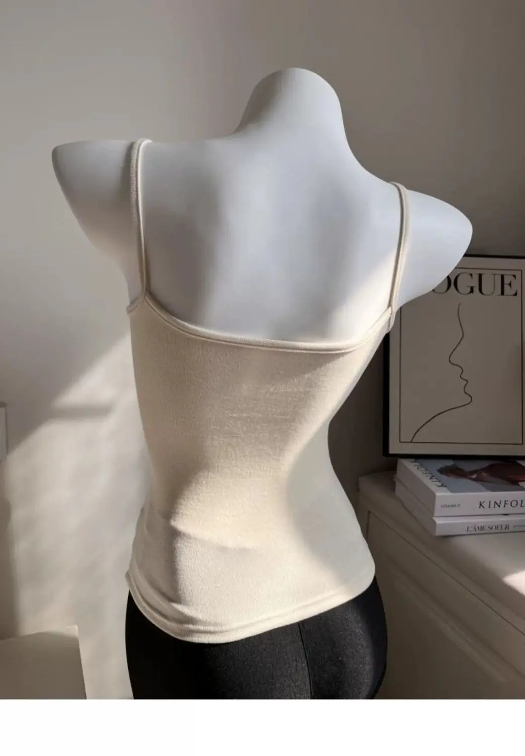 Early Autumn New Brushed Camisole for Women with Breast Pads, Sexy Slim Outer Wear and Thickened Design Top — feature 14
