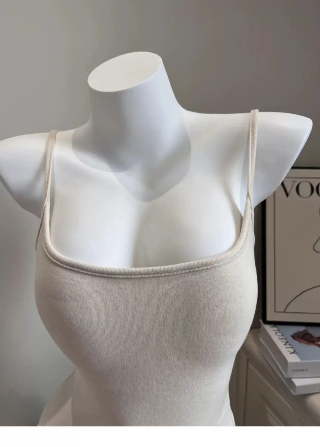 Early Autumn New Brushed Camisole for Women with Breast Pads, Sexy Slim Outer Wear and Thickened Design Top — feature 15