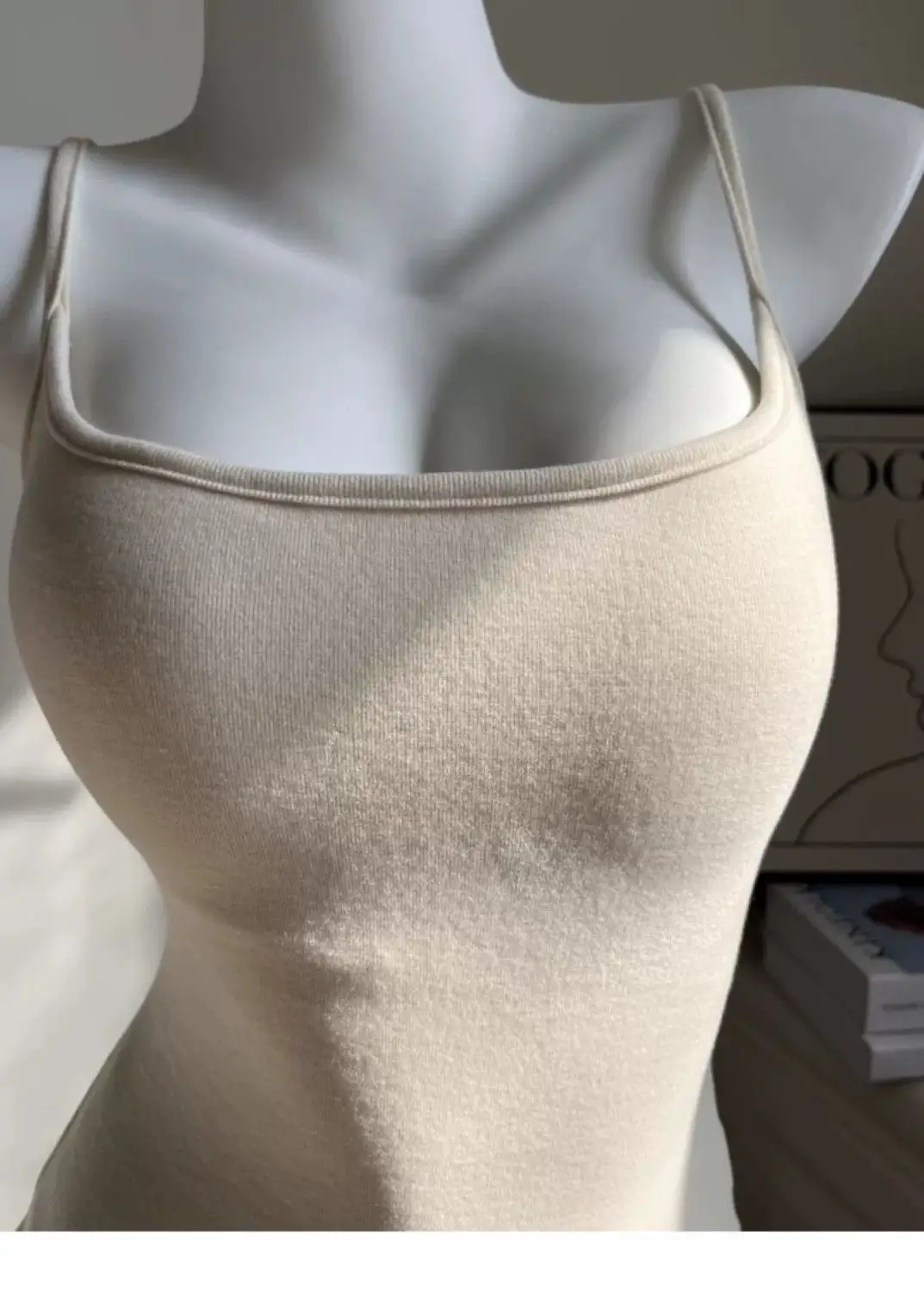 Early Autumn New Brushed Camisole for Women with Breast Pads, Sexy Slim Outer Wear and Thickened Design Top — feature 16