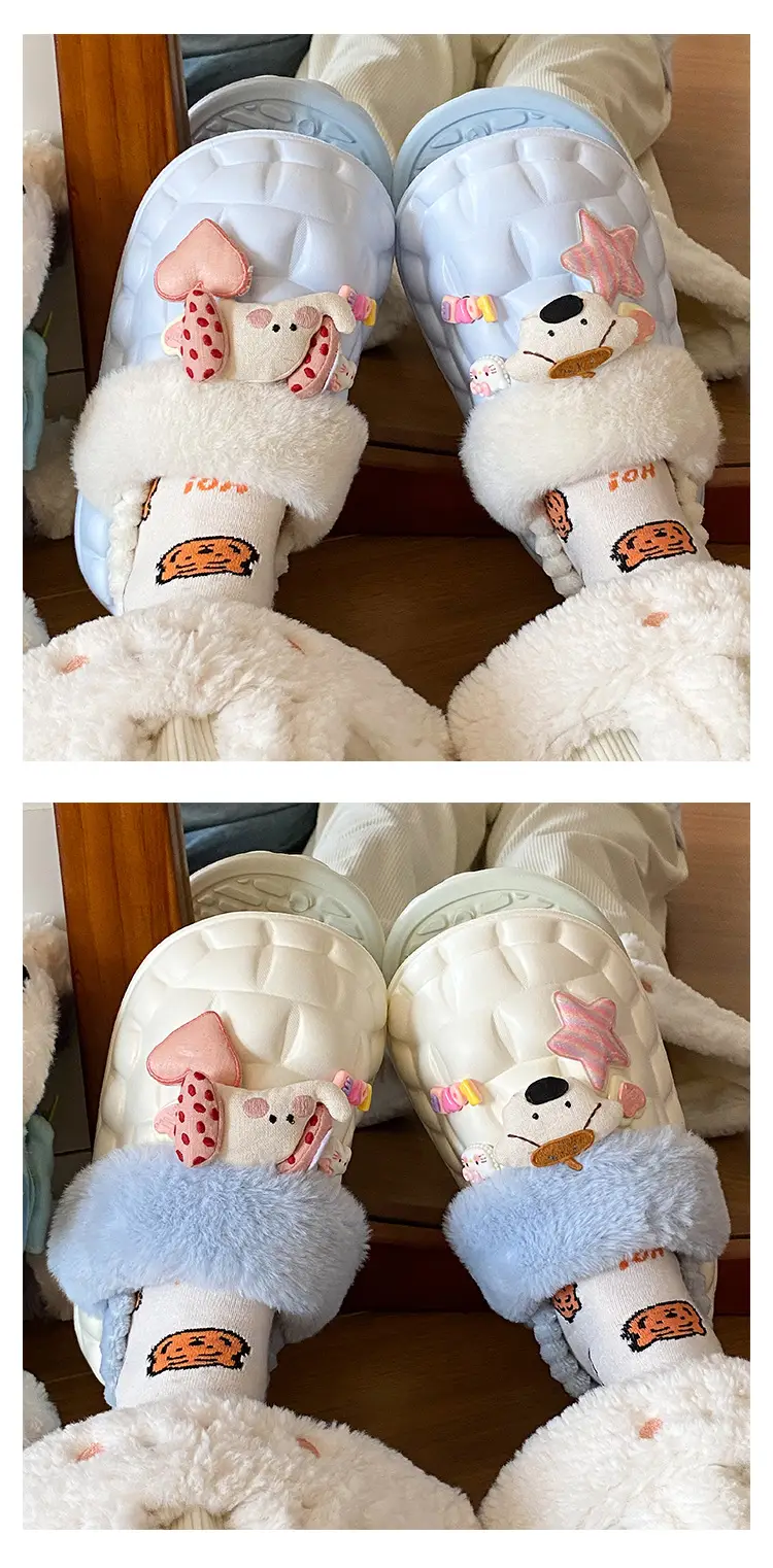 Cute Cartoon Slippers for Women Winter Warm Cotton — feature 12