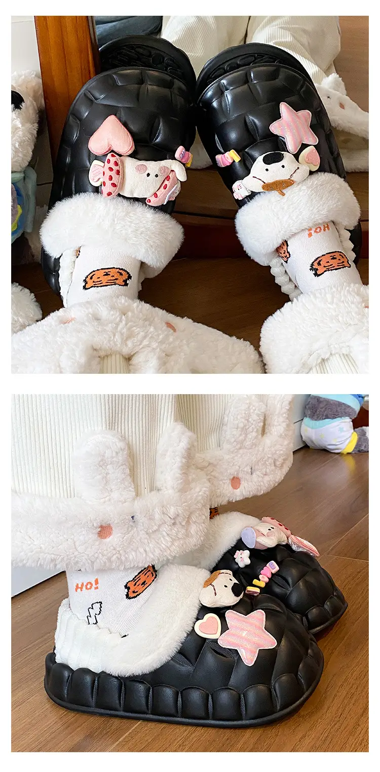 Cute Cartoon Slippers for Women Winter Warm Cotton — feature 13