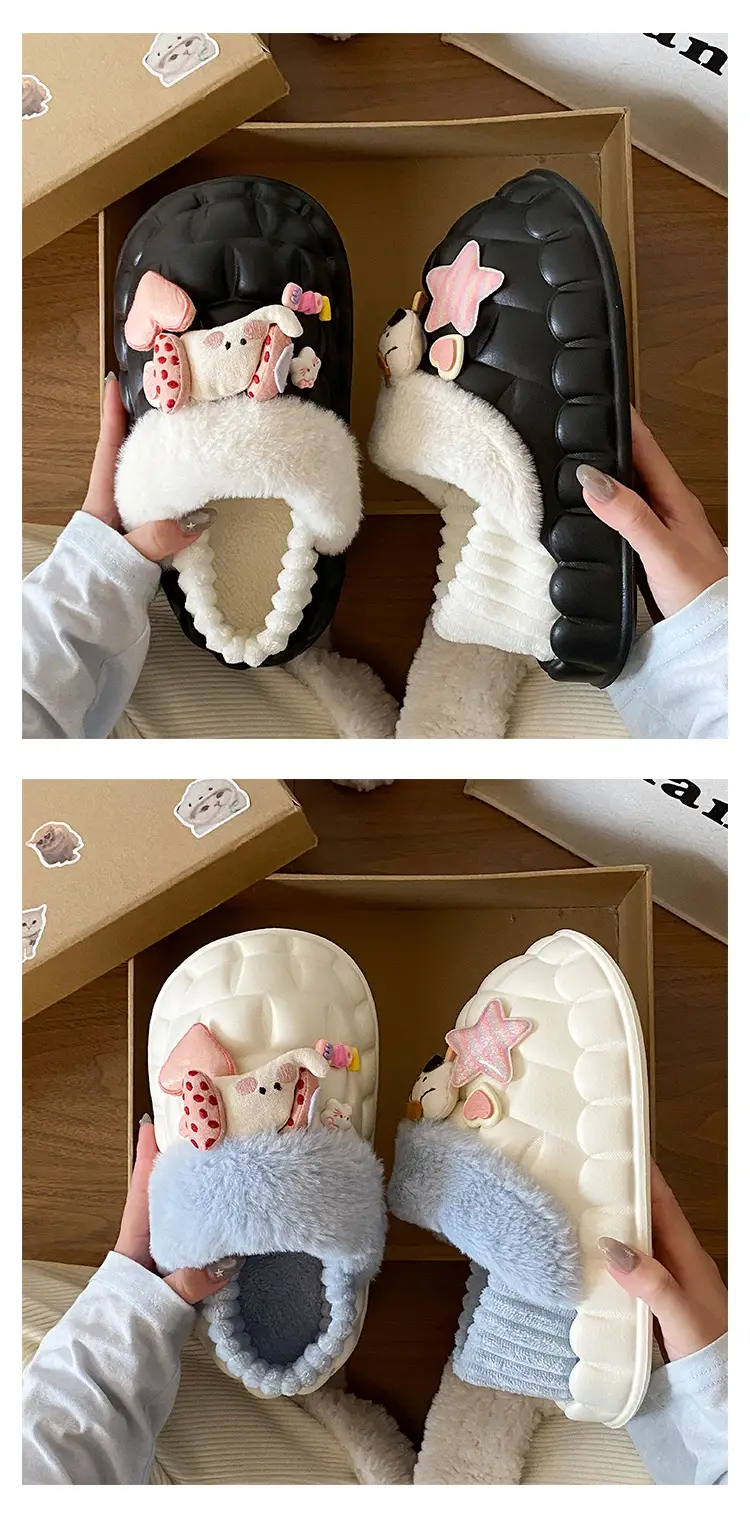 Cute Cartoon Slippers for Women Winter Warm Cotton — feature 15