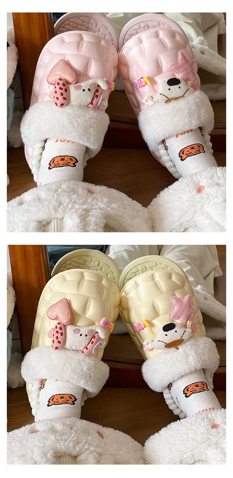 Cute Cartoon Slippers for Women Winter Warm Cotton — feature 20
