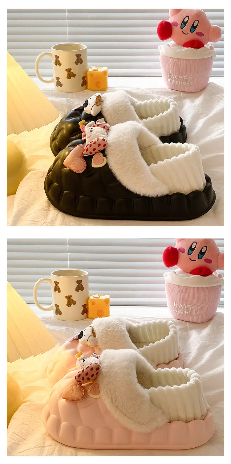 Cute Cartoon Slippers for Women Winter Warm Cotton — feature 24