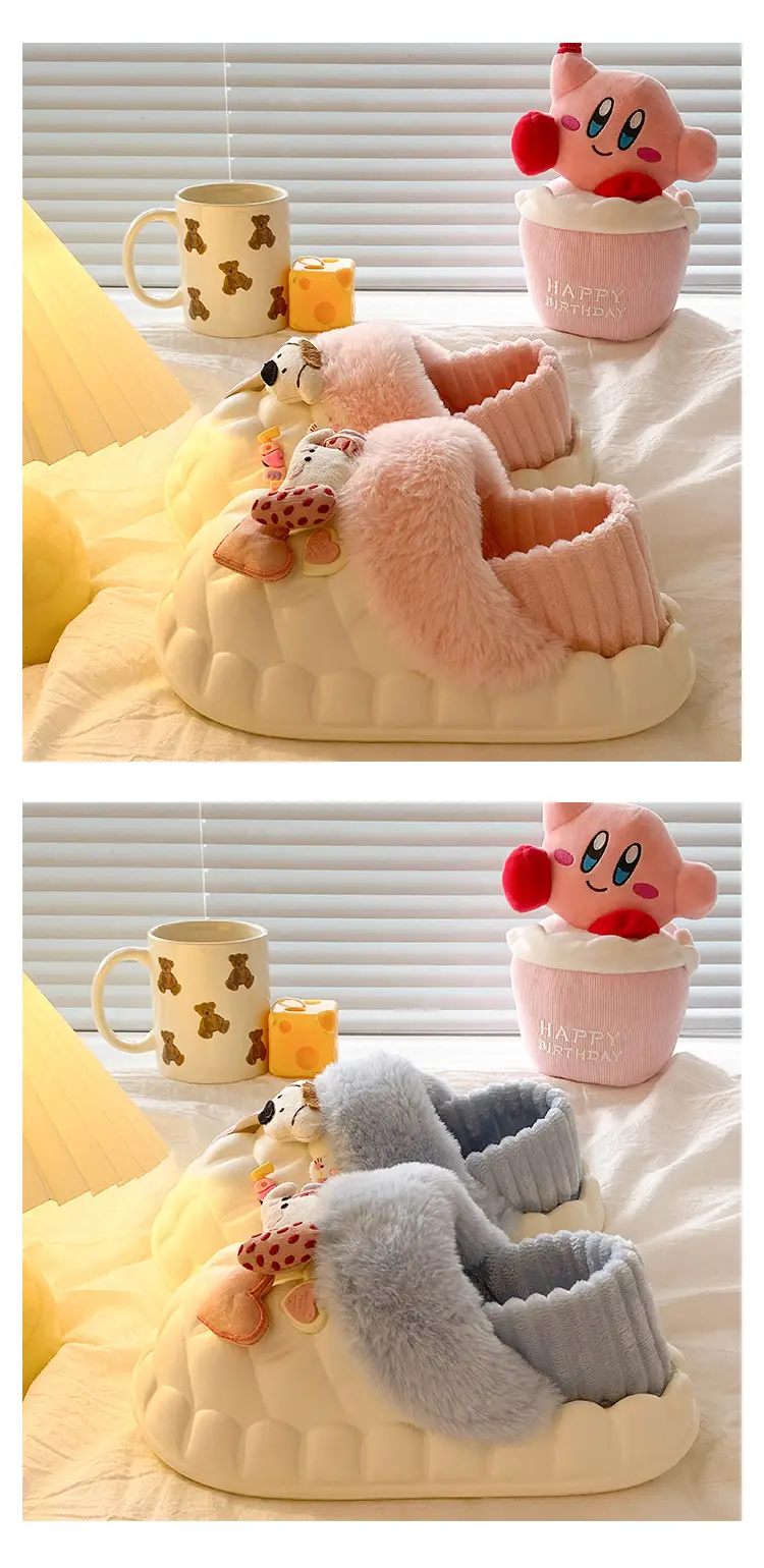 Cute Cartoon Slippers for Women Winter Warm Cotton — feature 25
