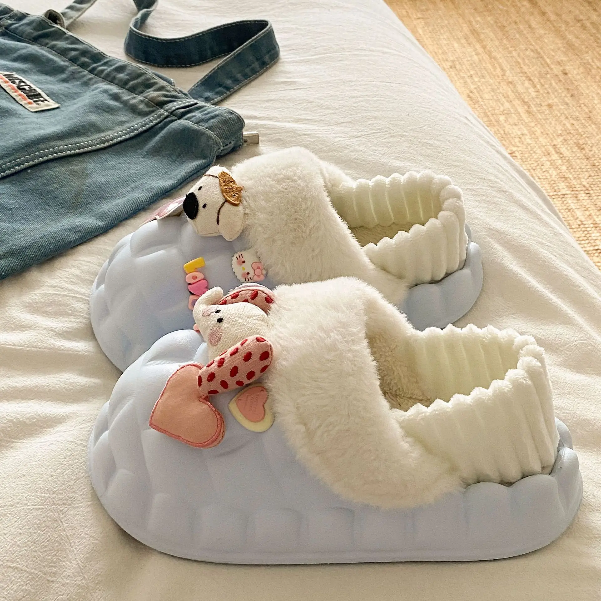 Cute Cartoon Slippers for Women Winter Warm Cotton - Image 4