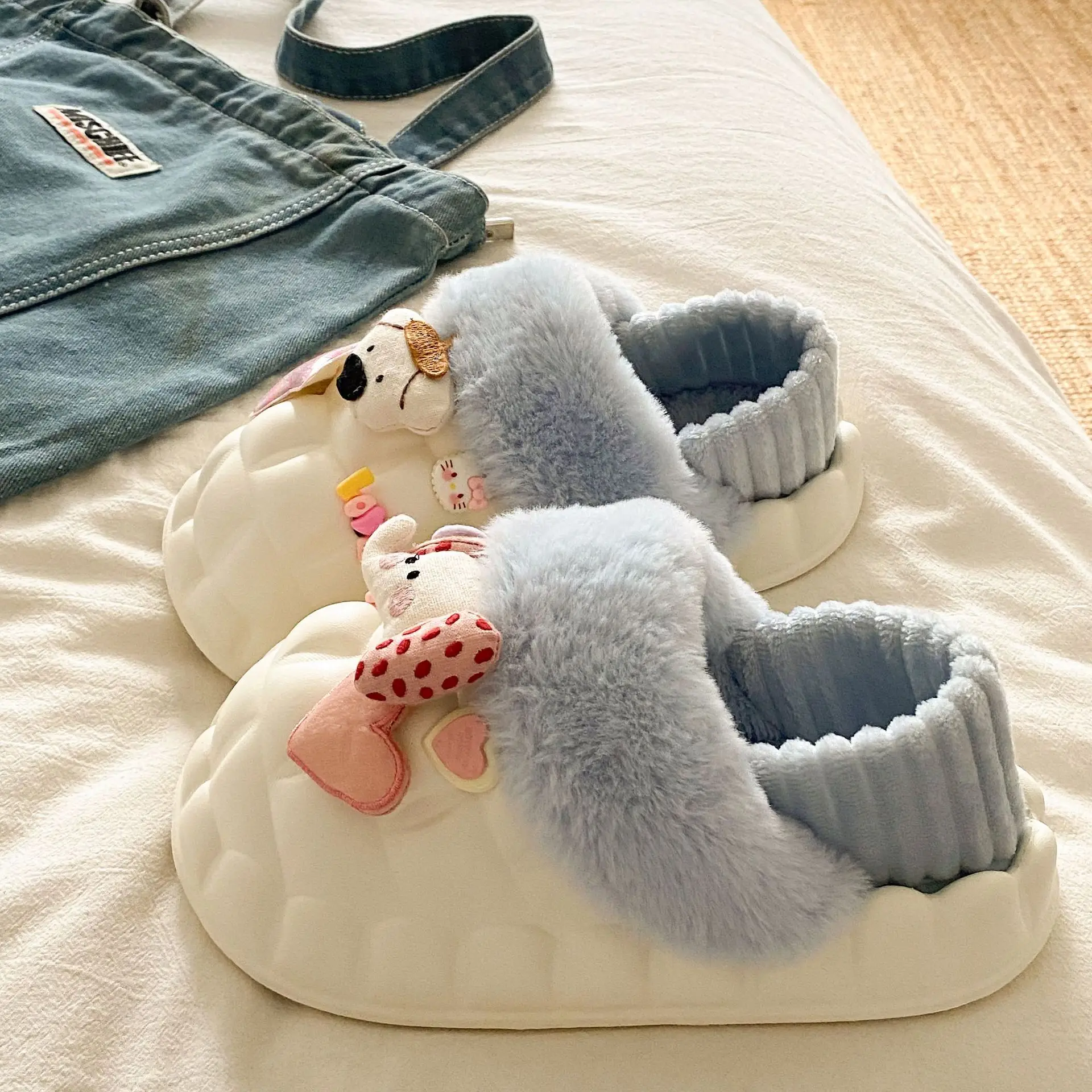 Cute Cartoon Slippers for Women Winter Warm Cotton - Image 5
