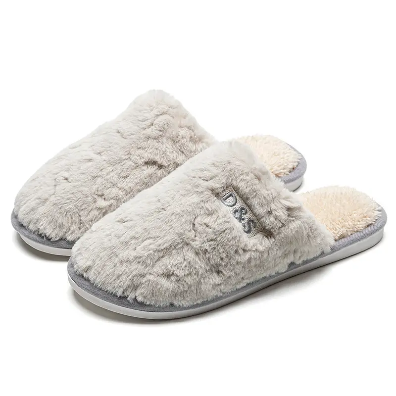 2026 New Cotton Slippers Women's Autumn and Winter Indoor Home Household Anti-Slip Warm Stuffed Slippers Baotou Men's - Image 13