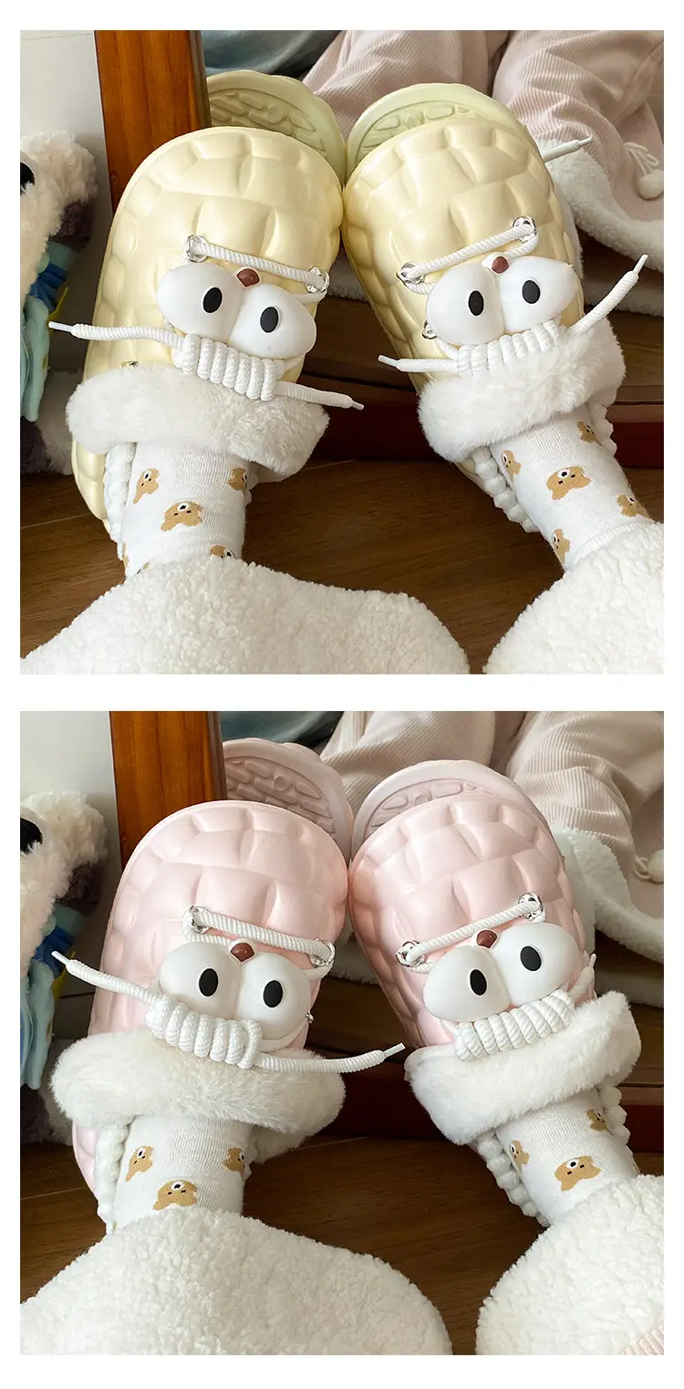 Eva Cotton Slippers for Women Winter Fleece Lined — feature 12
