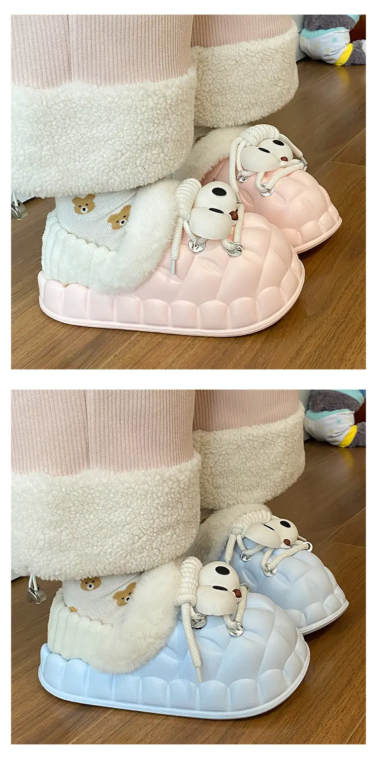 Eva Cotton Slippers for Women Winter Fleece Lined — feature 14