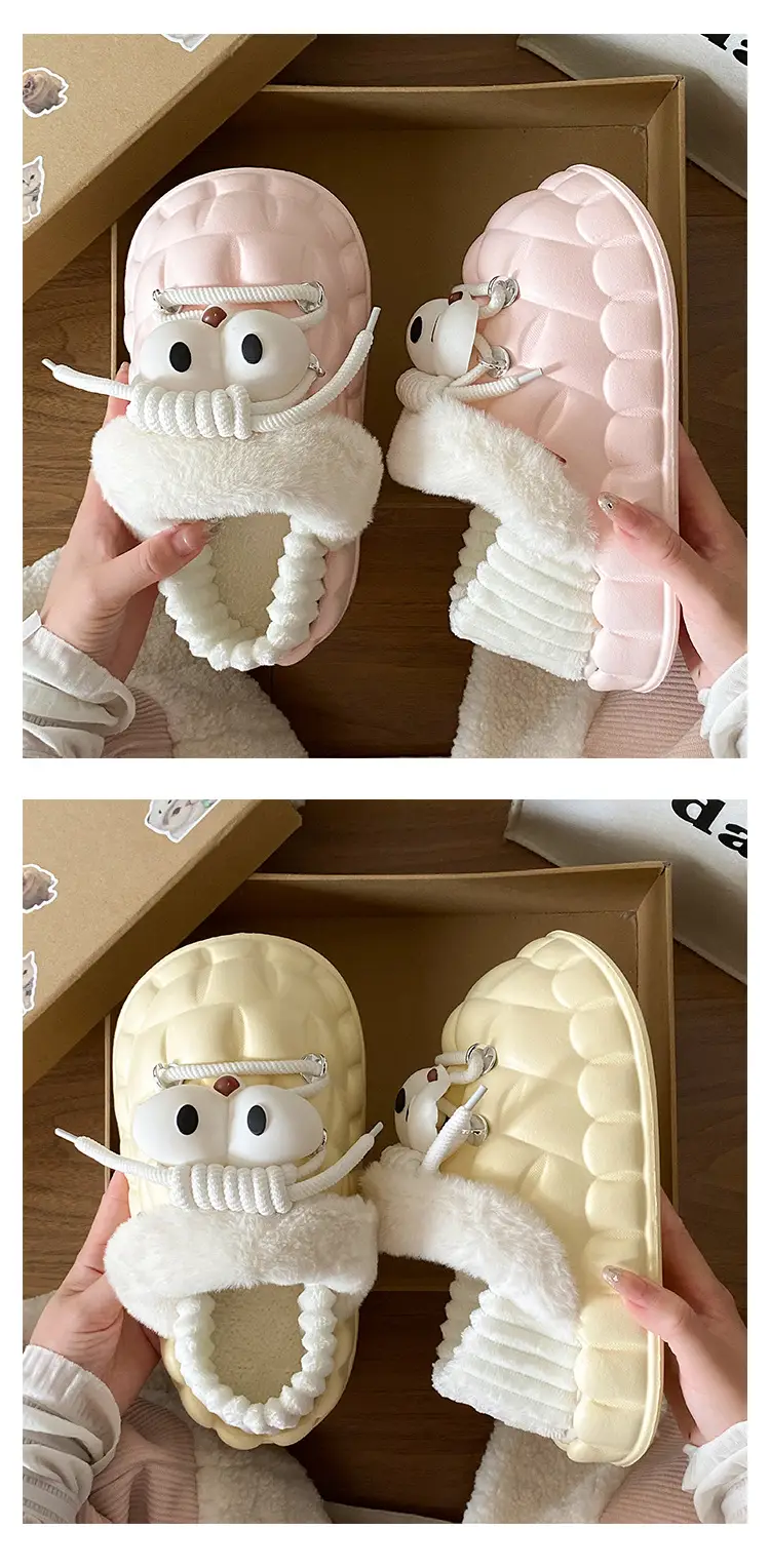 Eva Cotton Slippers for Women Winter Fleece Lined — feature 15
