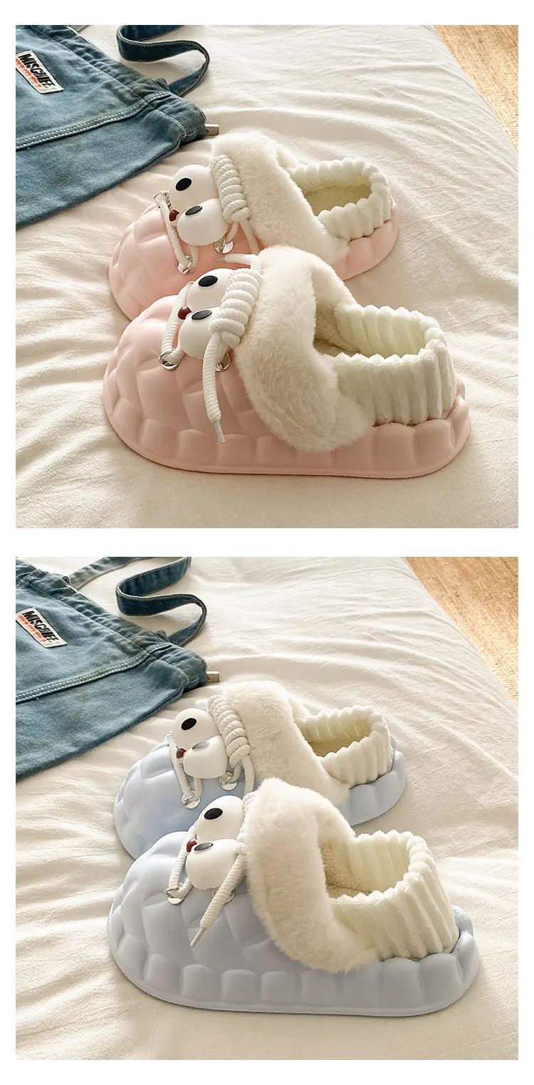 Eva Cotton Slippers for Women Winter Fleece Lined — feature 17