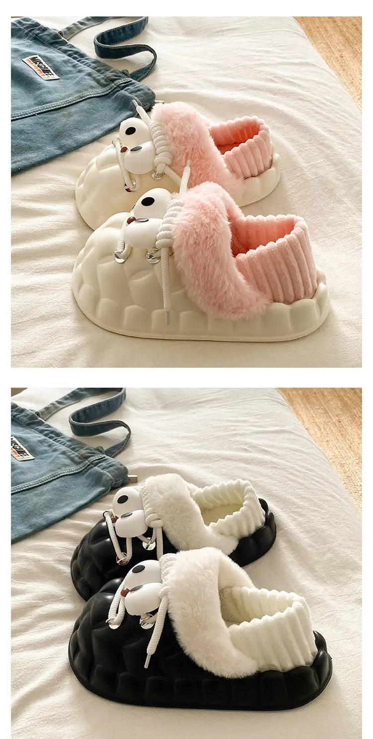 Eva Cotton Slippers for Women Winter Fleece Lined — feature 18