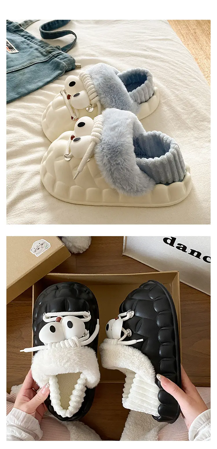 Eva Cotton Slippers for Women Winter Fleece Lined — feature 19