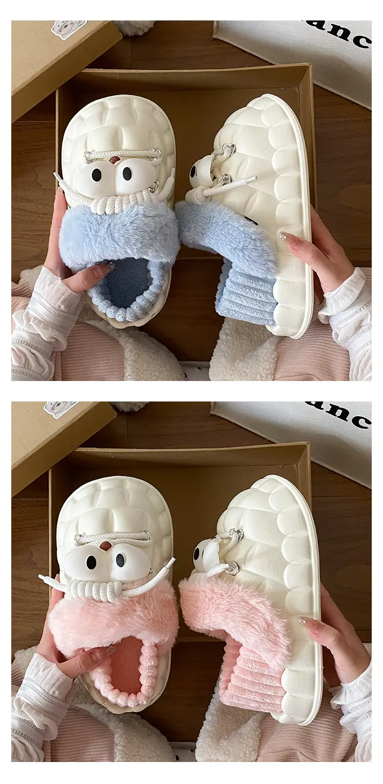 Eva Cotton Slippers for Women Winter Fleece Lined — feature 20