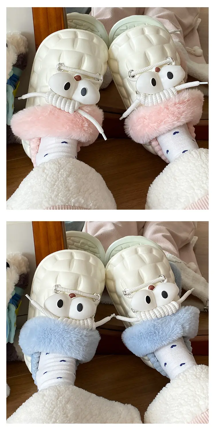 Eva Cotton Slippers for Women Winter Fleece Lined — feature 21