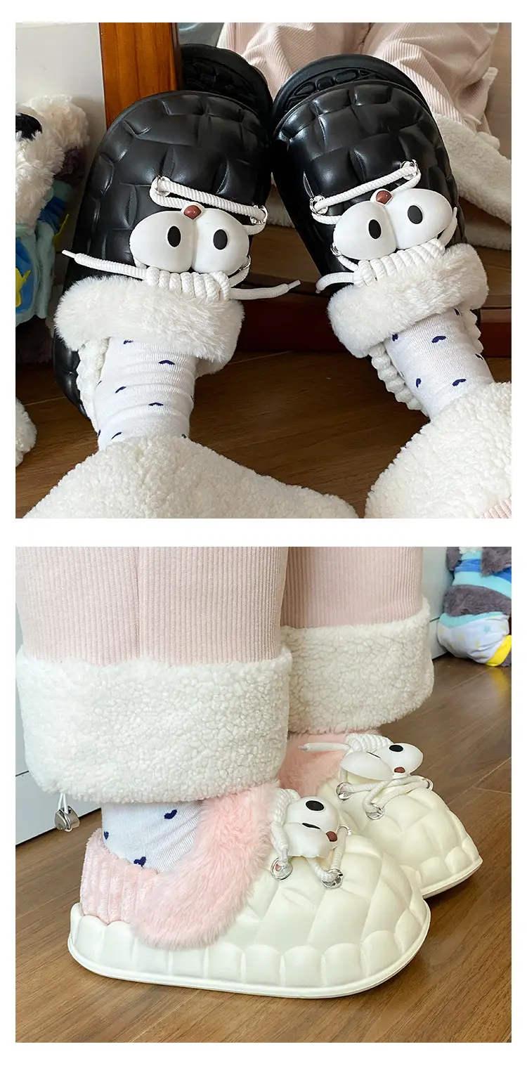 Eva Cotton Slippers for Women Winter Fleece Lined — feature 22