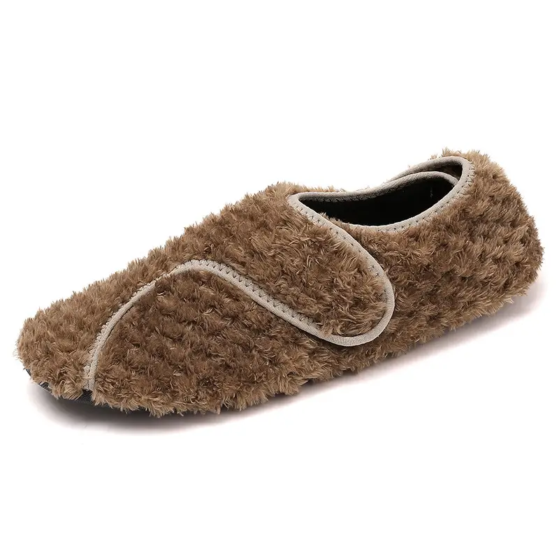 Women Velvet Slipper Pink Warm Winter Indoor Non-Slip