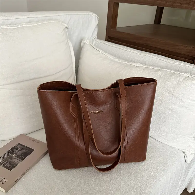 Korean Style Retro Tote Bag Women Large Capacity - Image 5